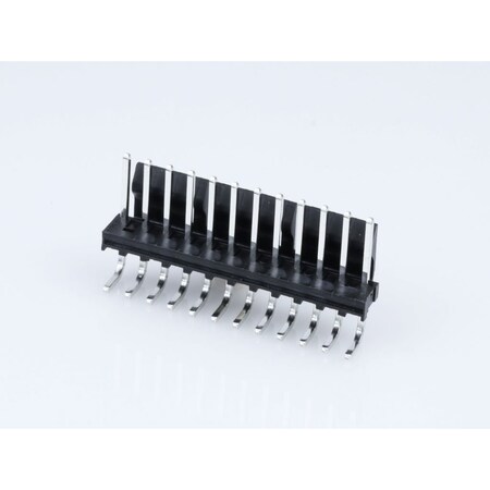 Molex Board Connector, 12 Contact(S), 1 Row(S), Male, Right Angle, 0.156 Inch Pitch, Solder Terminal,  1718140012